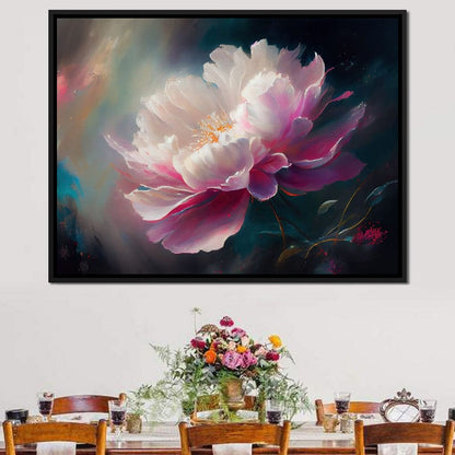 Peonie Flower 3 Canvas Wall Art