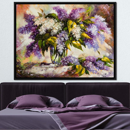 Lilac Bouquet Canvas Wall Art