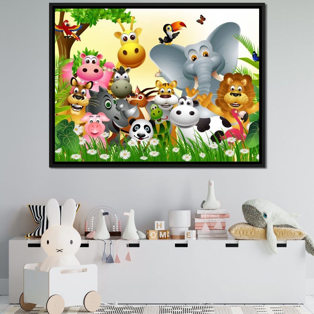 Cute Animals Canvas Wall Art