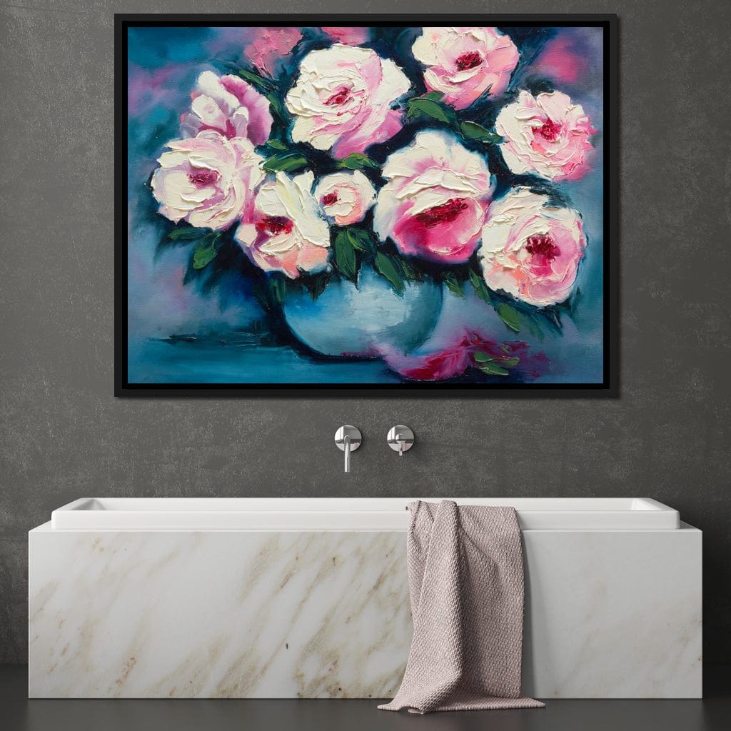 Beautiful Peonies Canvas Wall Art