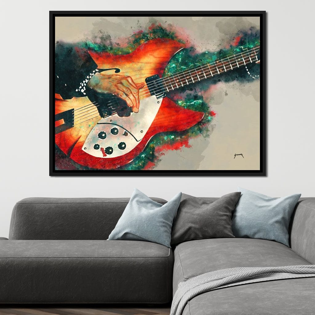Tom Petty's Electric Guitar Canvas Wall Art