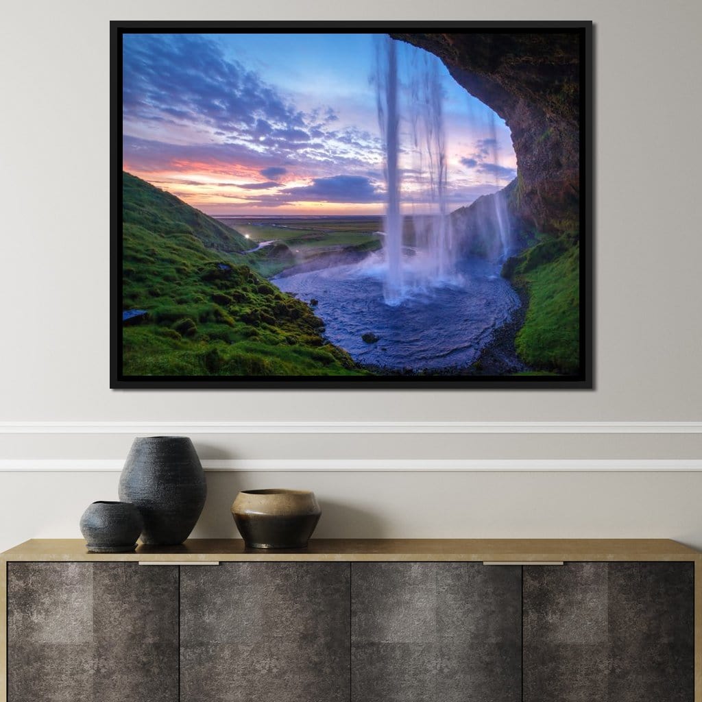Seljalandsfoss Waterfall Canvas Wall Art