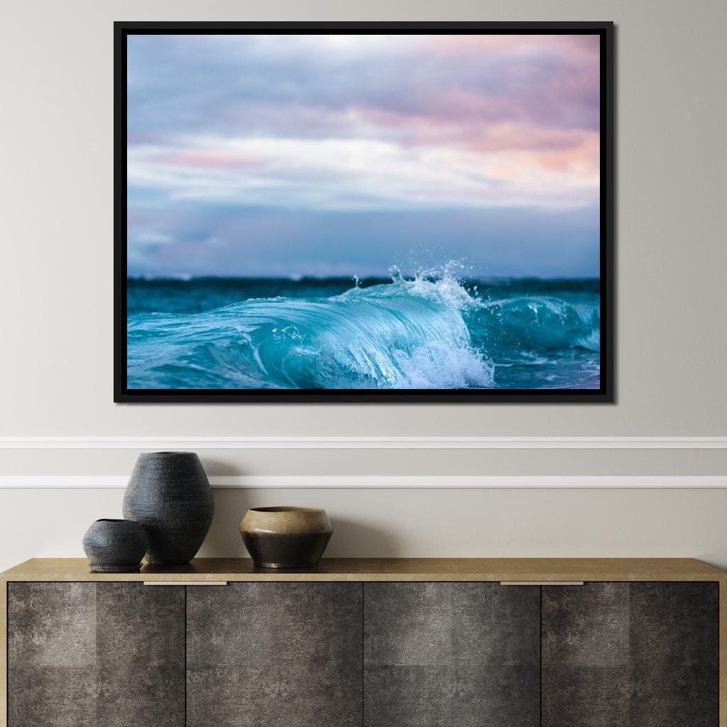 Blue Waves Canvas Wall Art