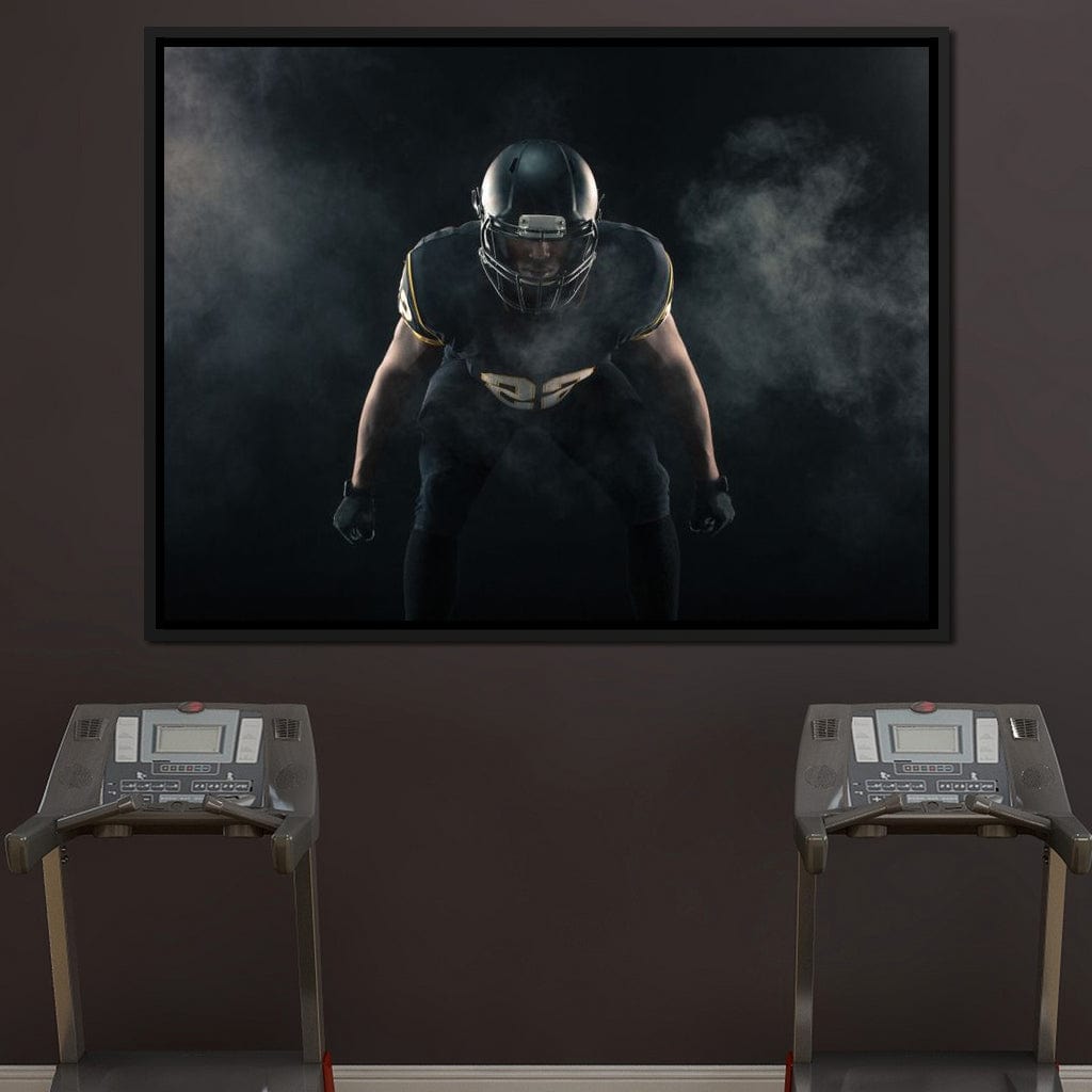 Football Athlete Canvas Wall Art