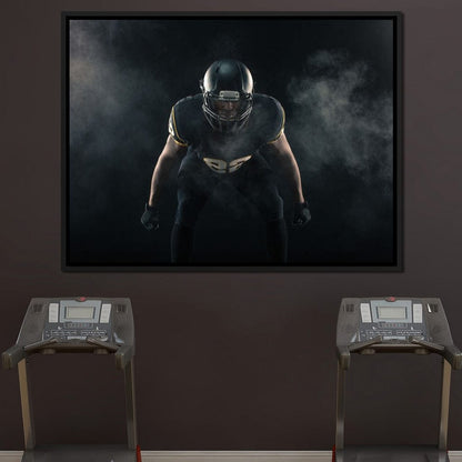 Football Athlete Canvas Wall Art