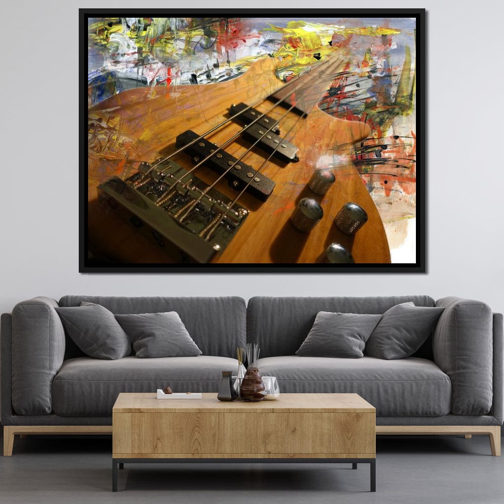 Bass Guitar Canvas Wall Art