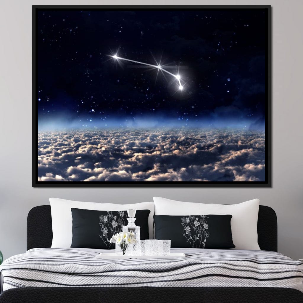Aries Horoscope Constellation Canvas Wall Art