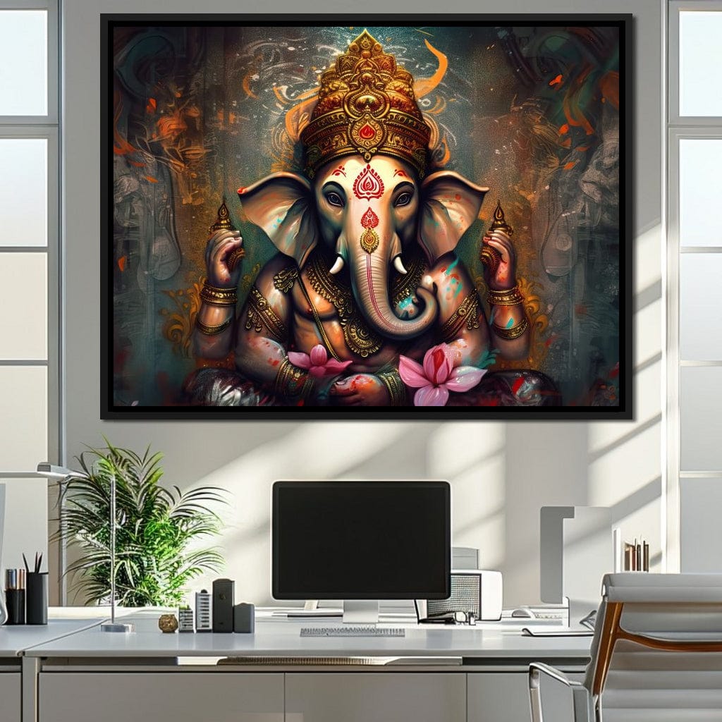 Ganesha's Wealth Canvas Wall Art