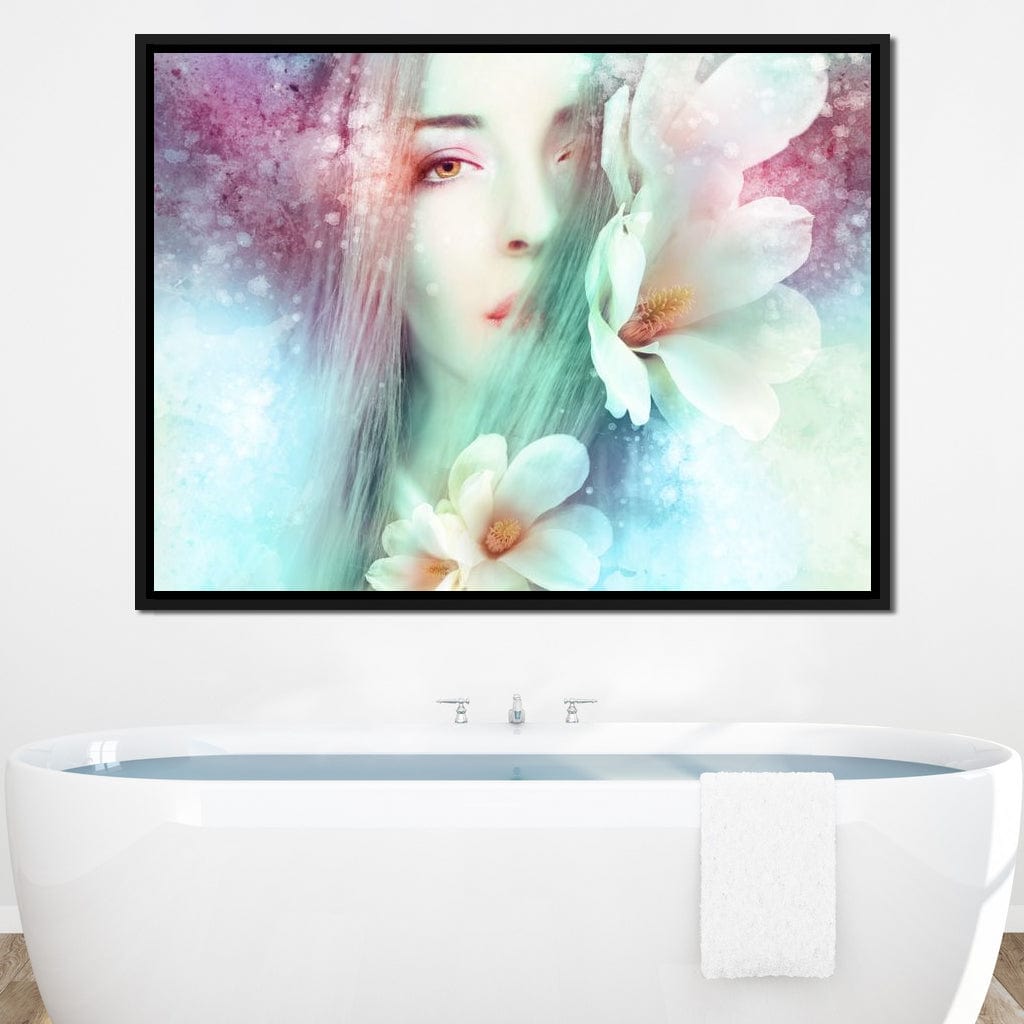 Spring Lady Canvas Wall Art