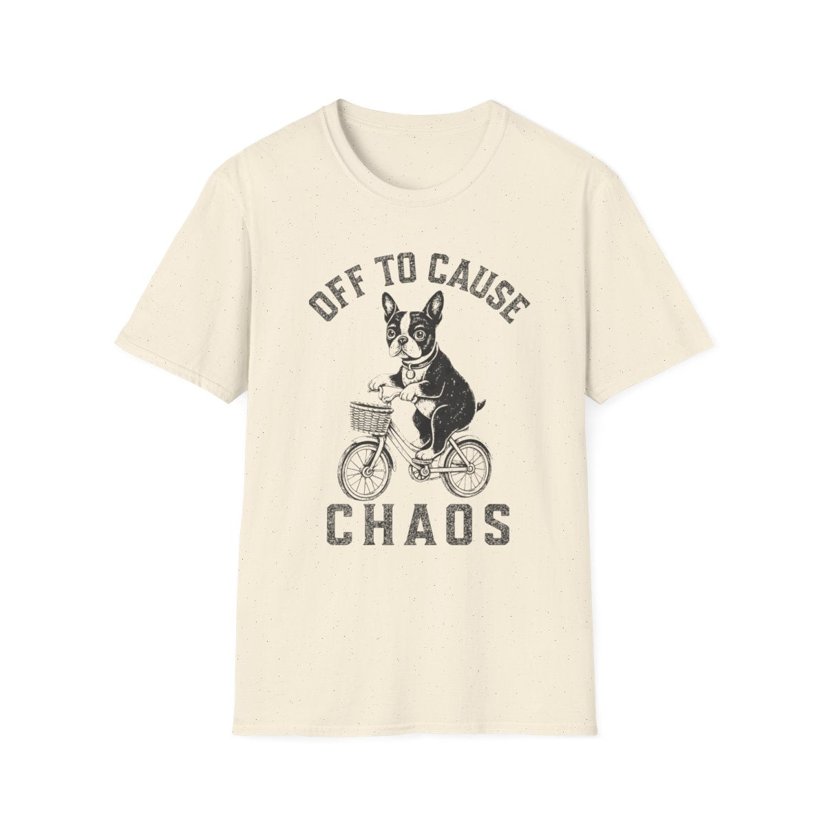 Bicycle Boston Terrier Tee