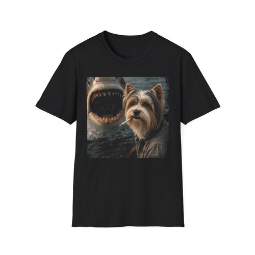 Biewer Terrier and Shark Tee