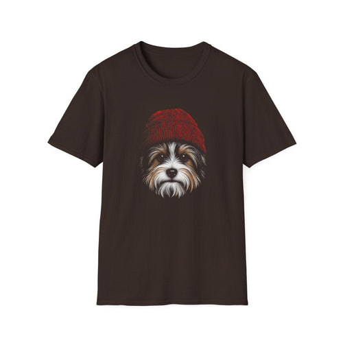 Biewer Terrier In Beanie Tee