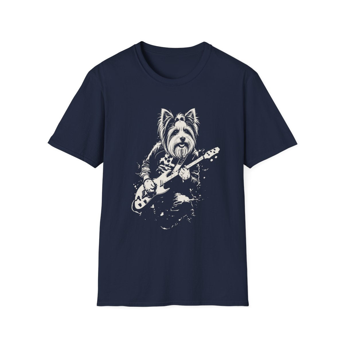 Biewer Terrier Rocking Guitar Tee