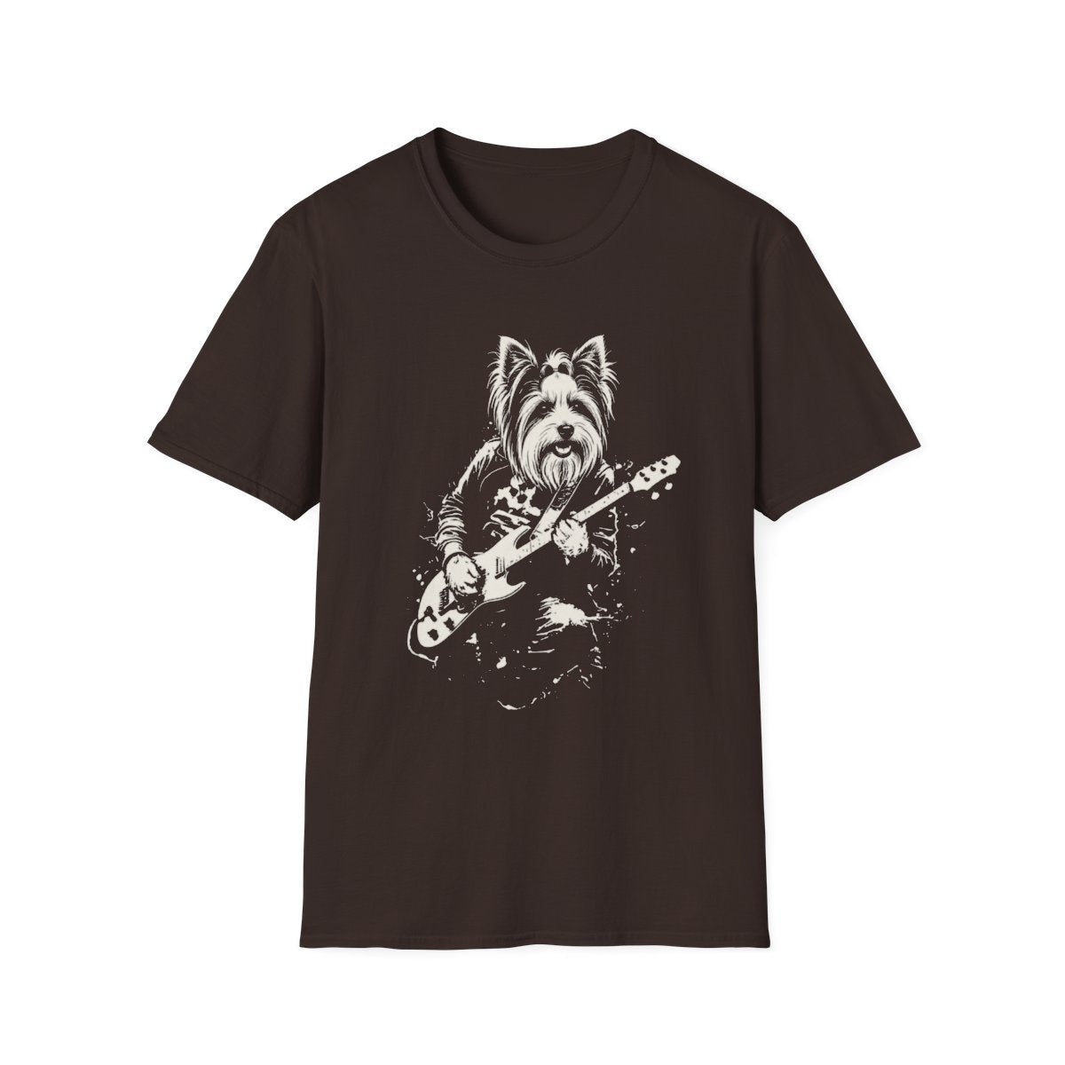 Biewer Terrier Rocking Guitar Tee