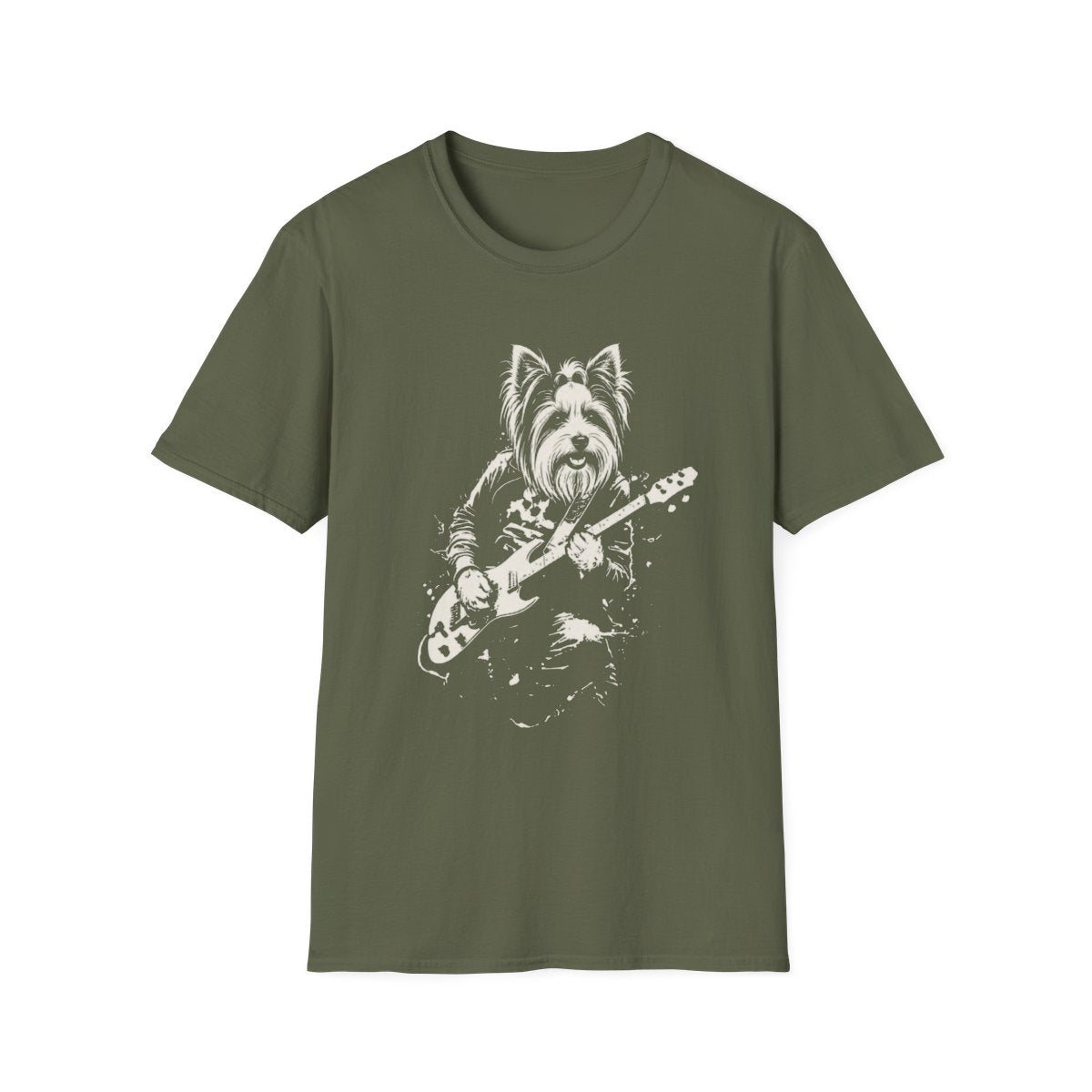Biewer Terrier Rocking Guitar Tee