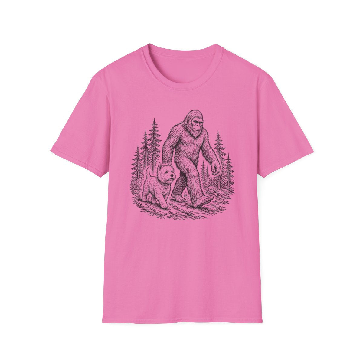 Bigfoot Buddy Westie Tee