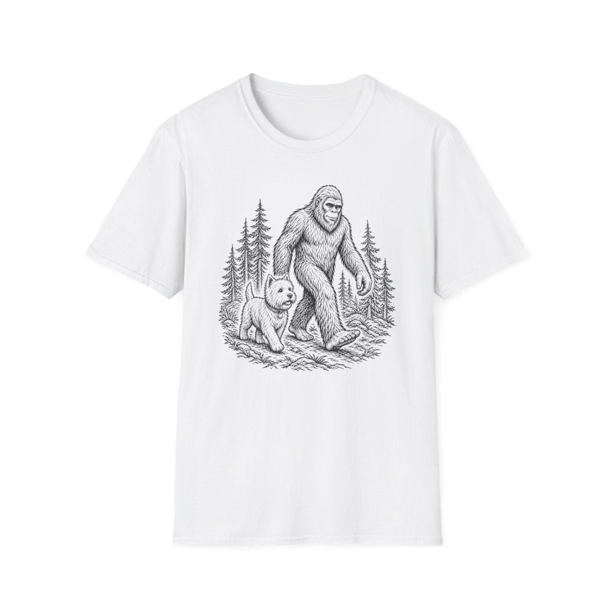 Bigfoot Buddy Westie Tee