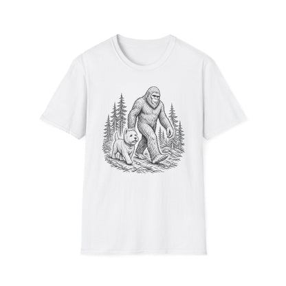 Bigfoot Buddy Westie Tee