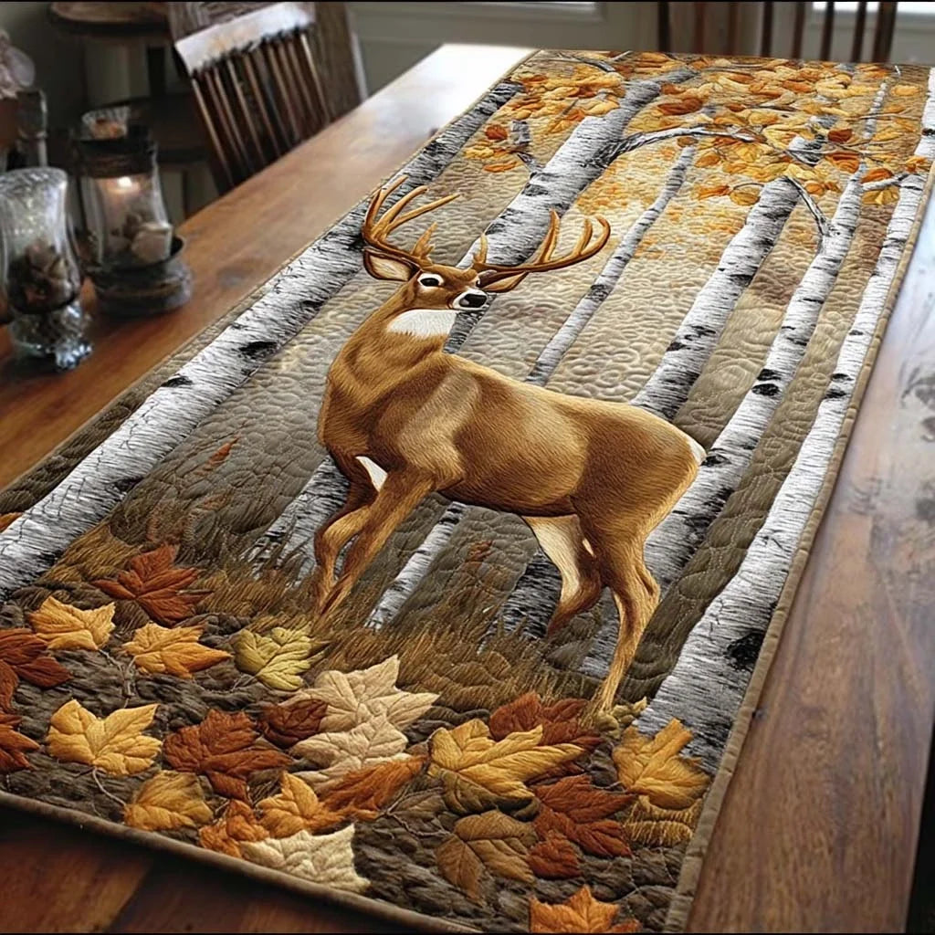 Birch Stag Quilted Table Runner