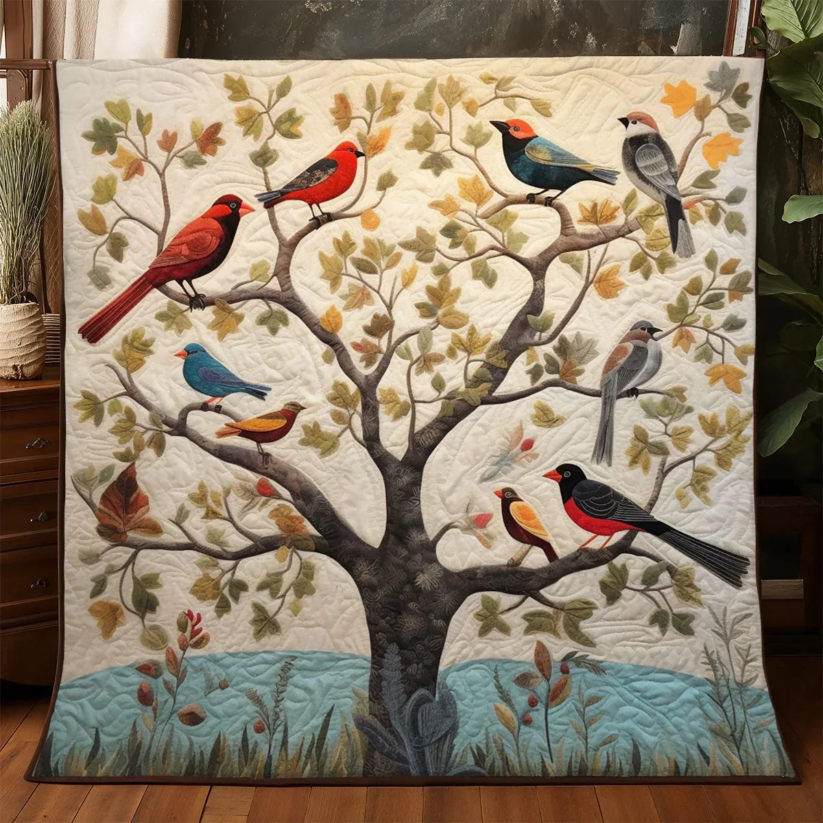 Bird Quilt Blanket
