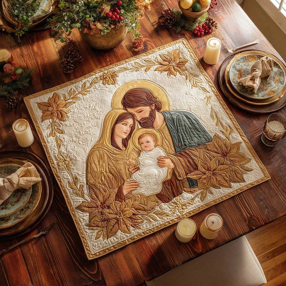 Blessed Night Quilted Table Topper