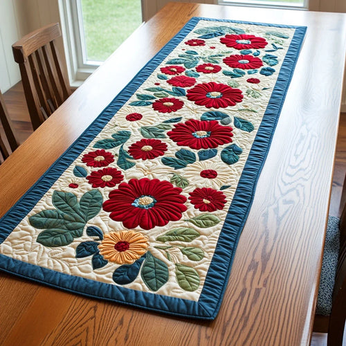 Bloom Line Quilted Table Runner