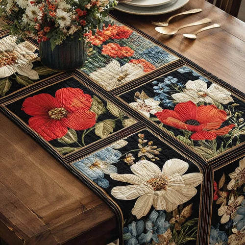Bloom Mosaic Quilted Table Runner