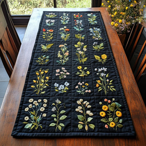 Bloom Path Quilted Table Runner