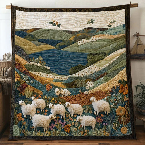Bloom Sheep Quilt Blanket