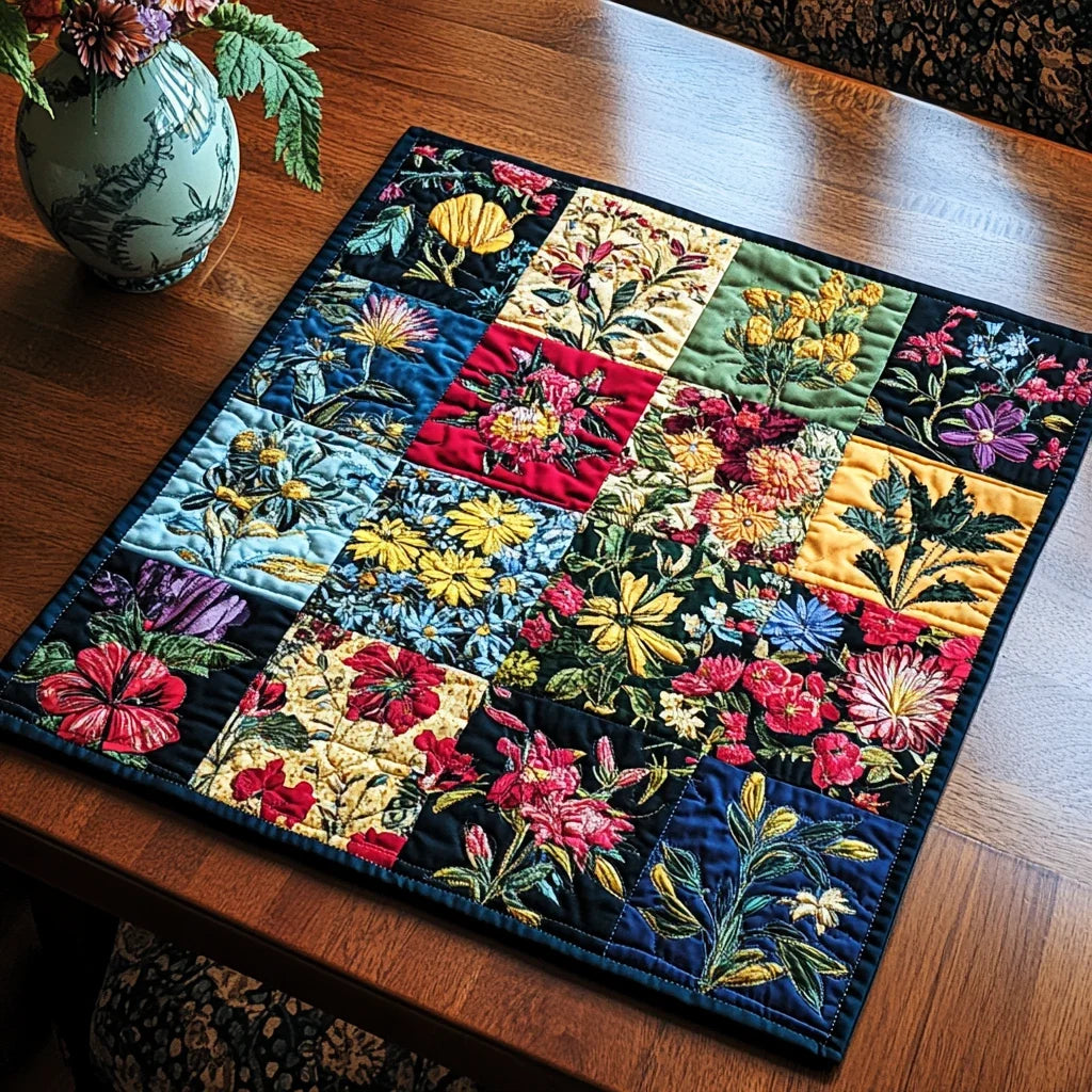 Bloom Trail Quilted Table Topper