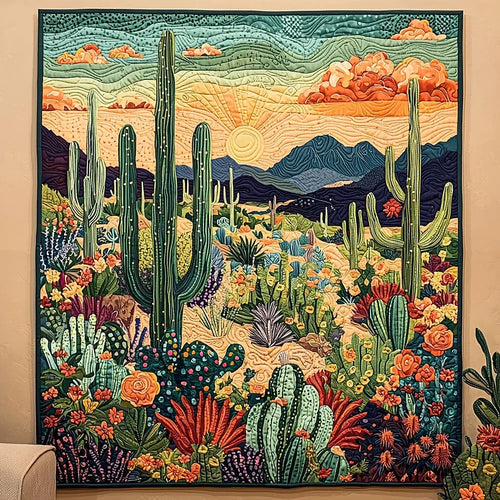 Blooming Desert Quilt Blanket