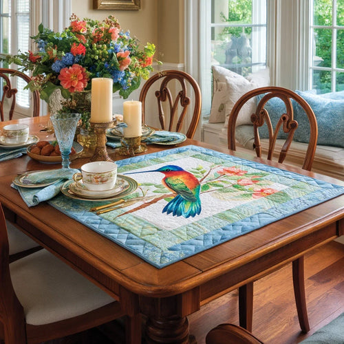 Blooming Flight Quilted Table Topper