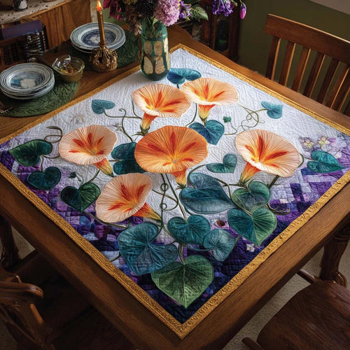 Blooming Glory Quilted Table Topper