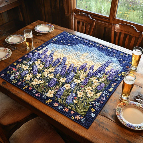 Blooming Trails Quilted Table Topper