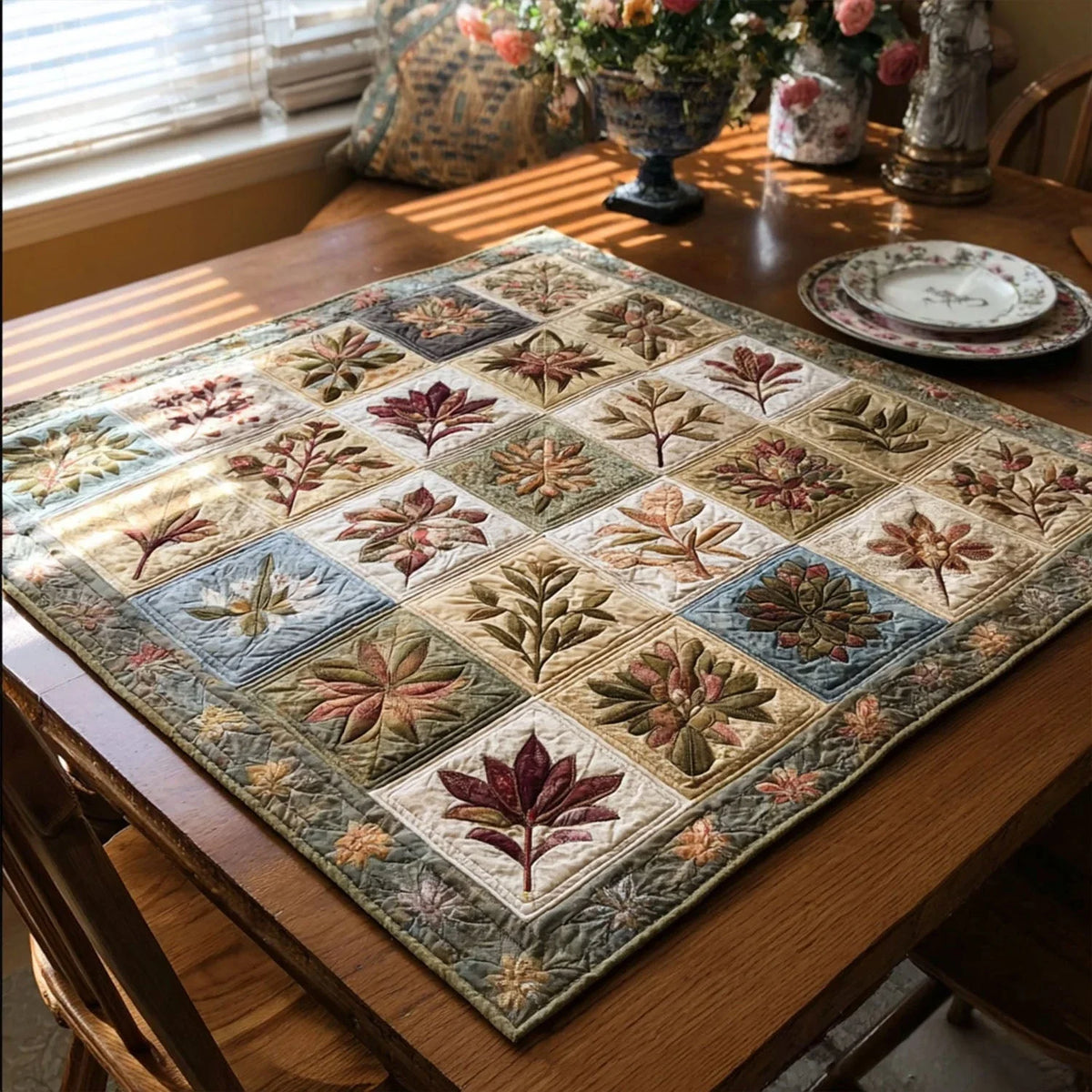 Bloomspell Quilted Table Topper