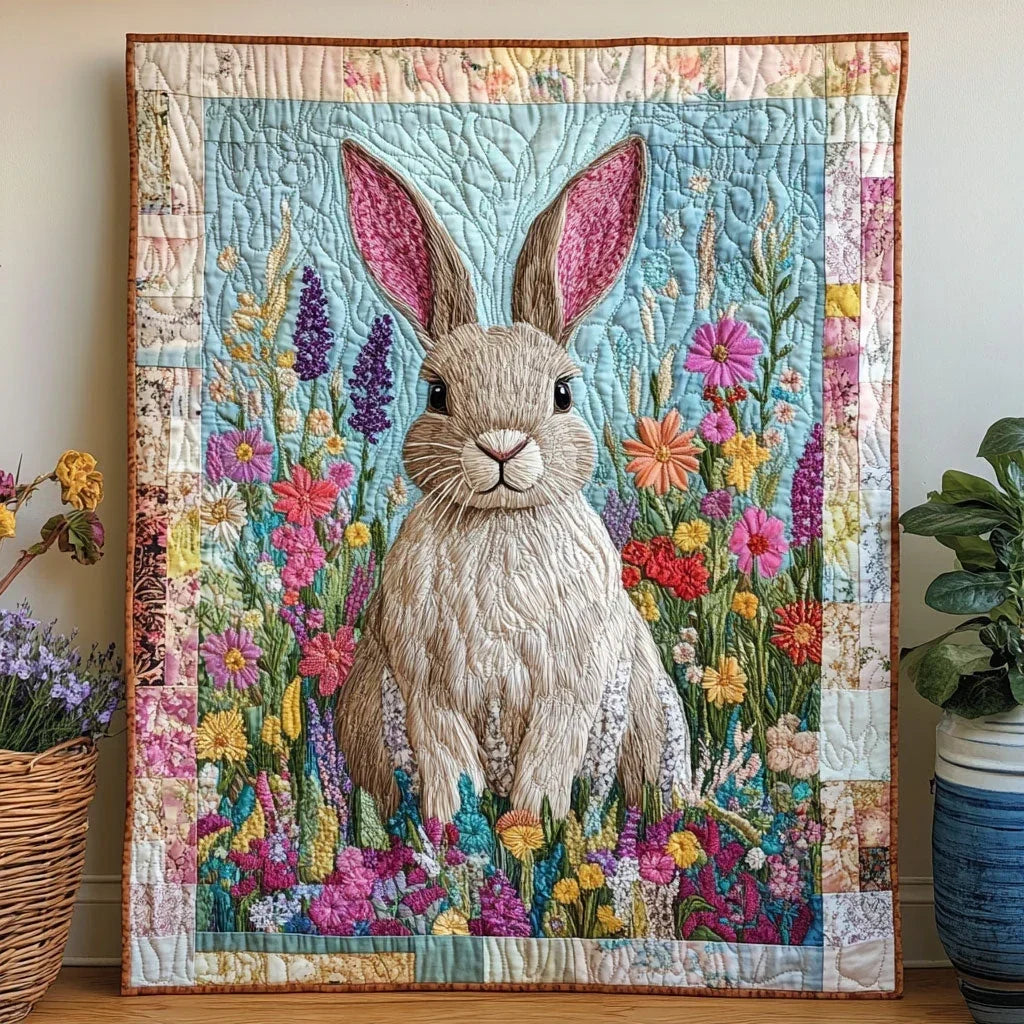 Blossom Bunny Quilt Blanket