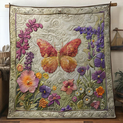 Blossom Butterfly Quilt Blanket