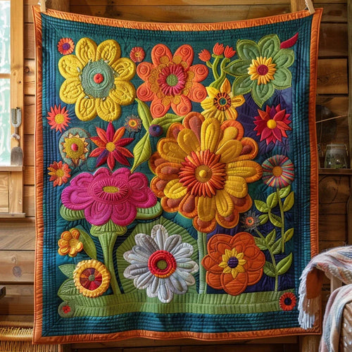 Blossom Carnival Quilt Blanket