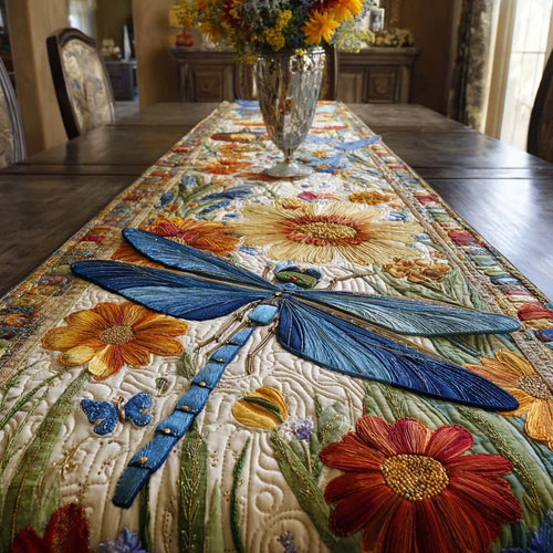 Blossom Glide Quilted Table Runner