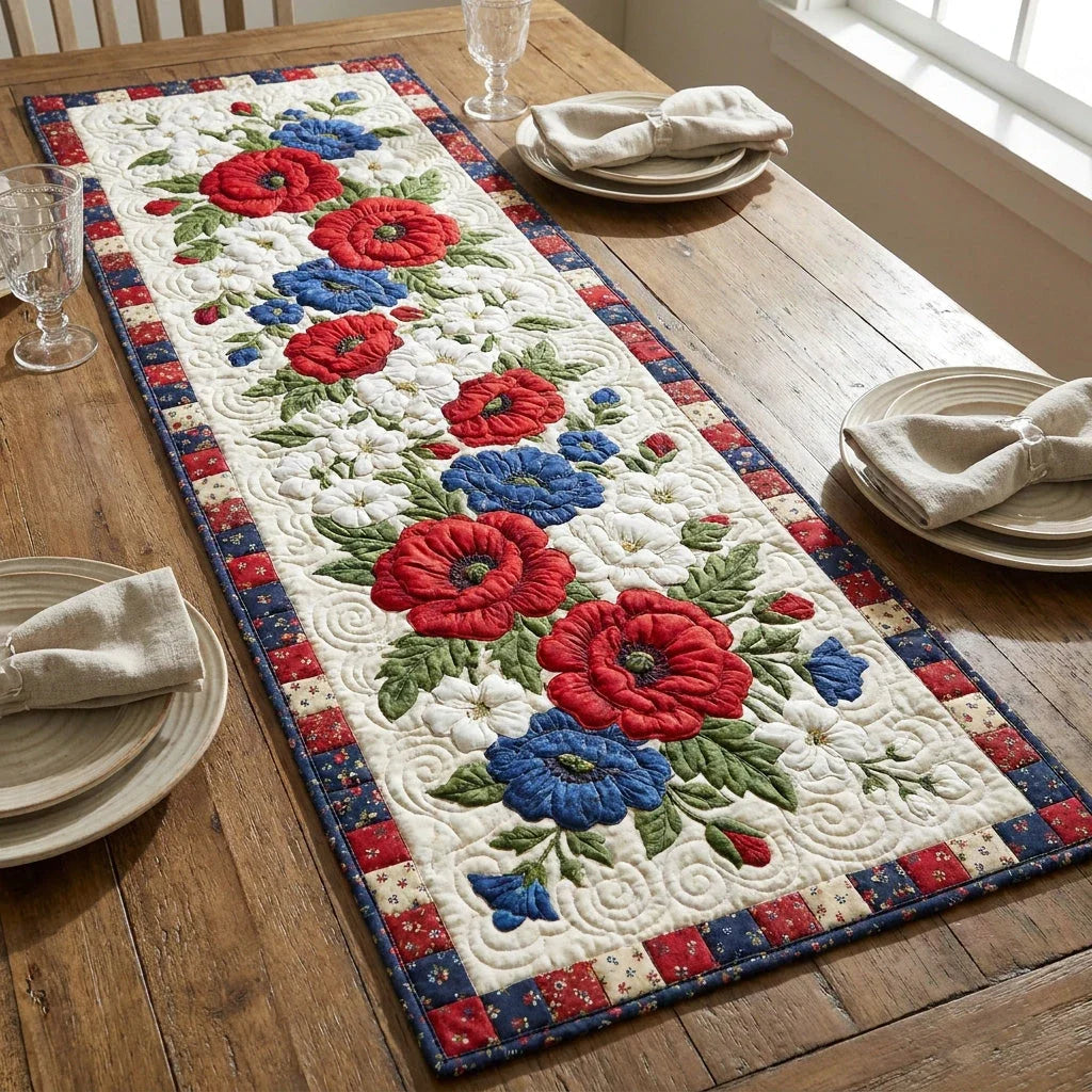 Blossom Liberty Quilted Table Runner