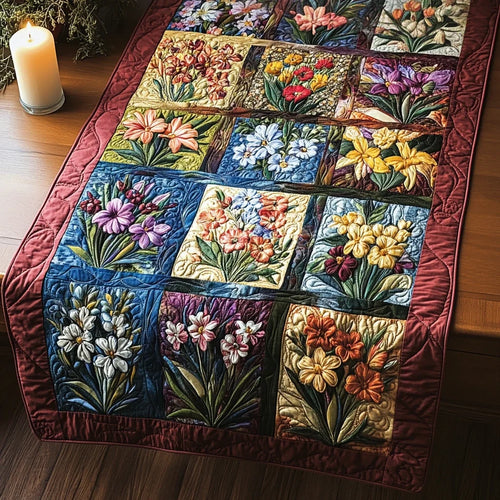 Blossom Love Quilted Table Runner