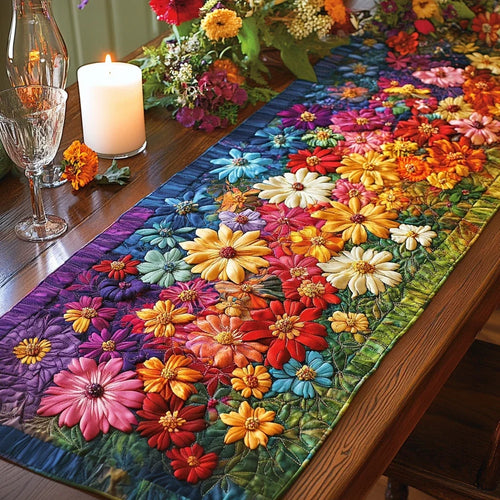 Blossom Mood Quilted Table Runner