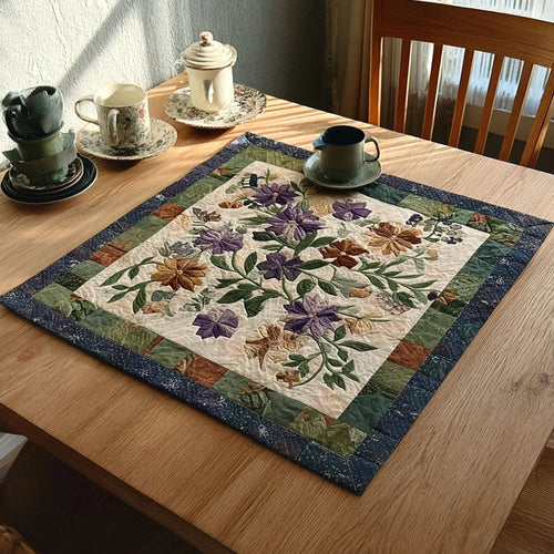 Blossom Trail Quilted Table Topper