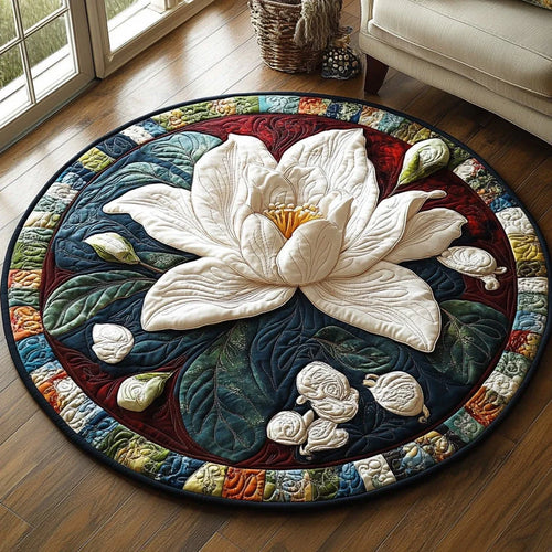 Blossom Veil Quilted Round Mat