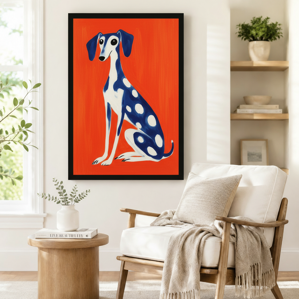 Bold Greyhound Pop Art Canvas Wall Art
