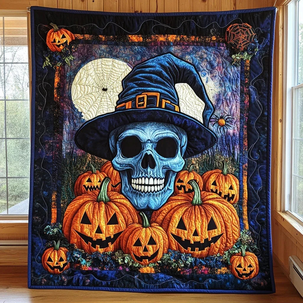 Blue Smile Quilt Blanket