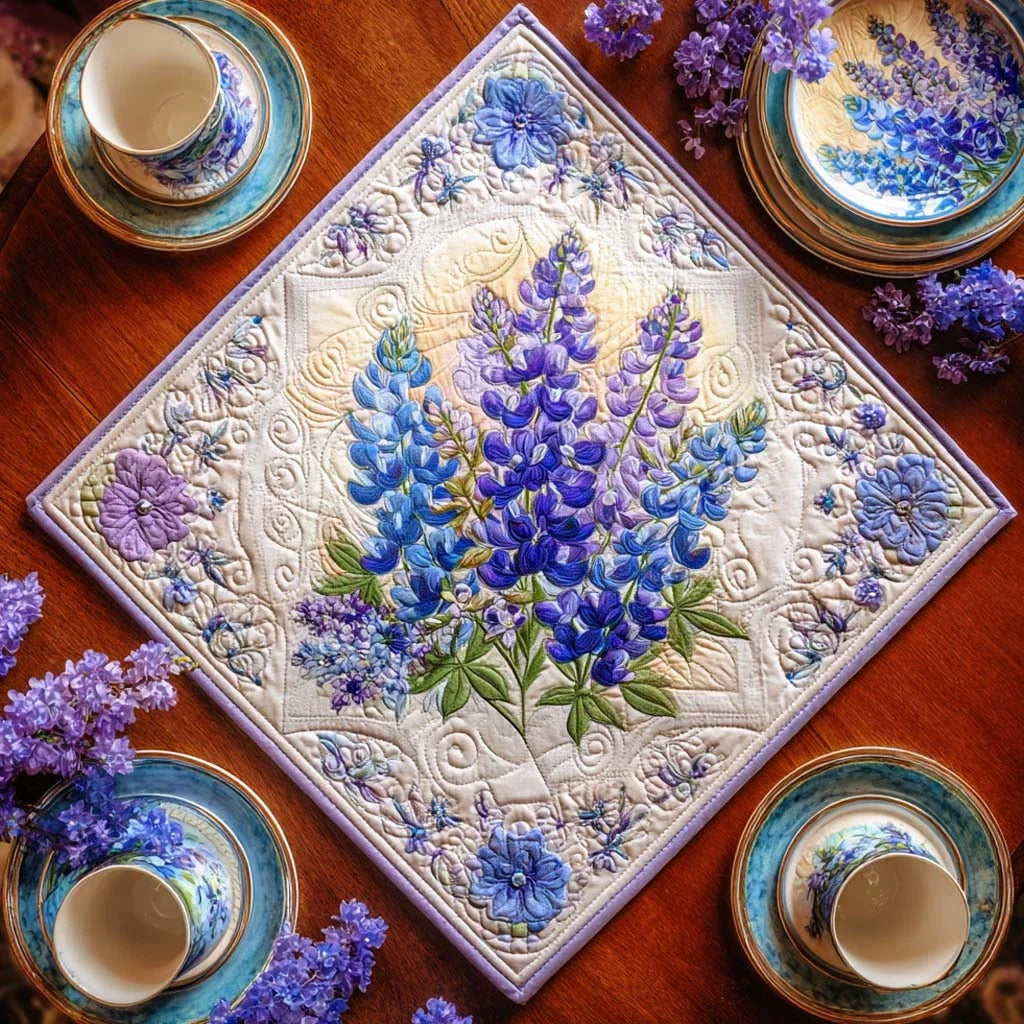 Bluebonnet Breeze Trail Quilted Table Topper