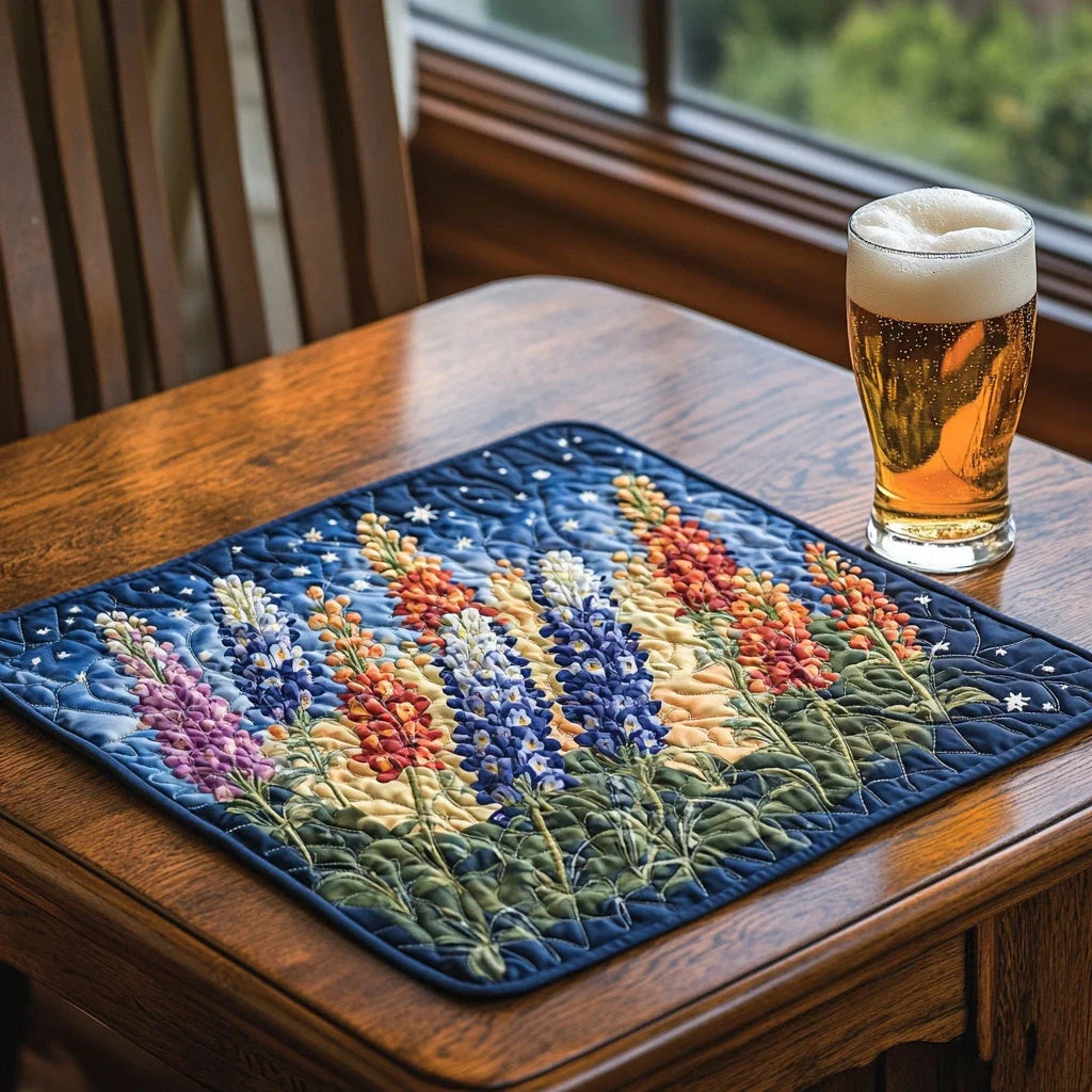 Bluebonnet Haze Quilted Table Topper