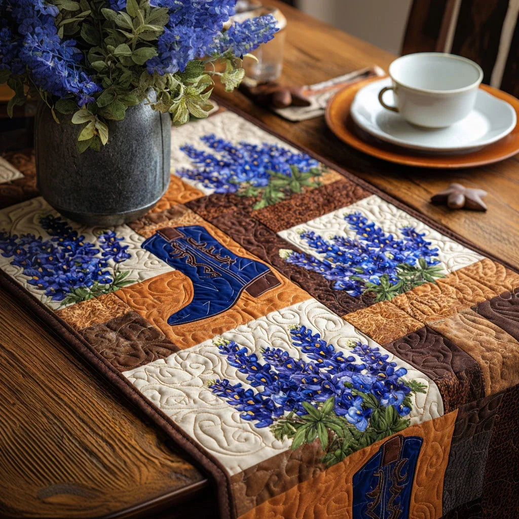 Bluebonnet Home Quilted Table Runner