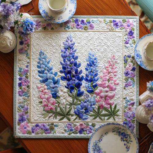 Bluebonnet Season Joy Quilted Table Topper